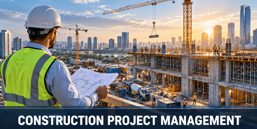 Construction Project Management at Sunset